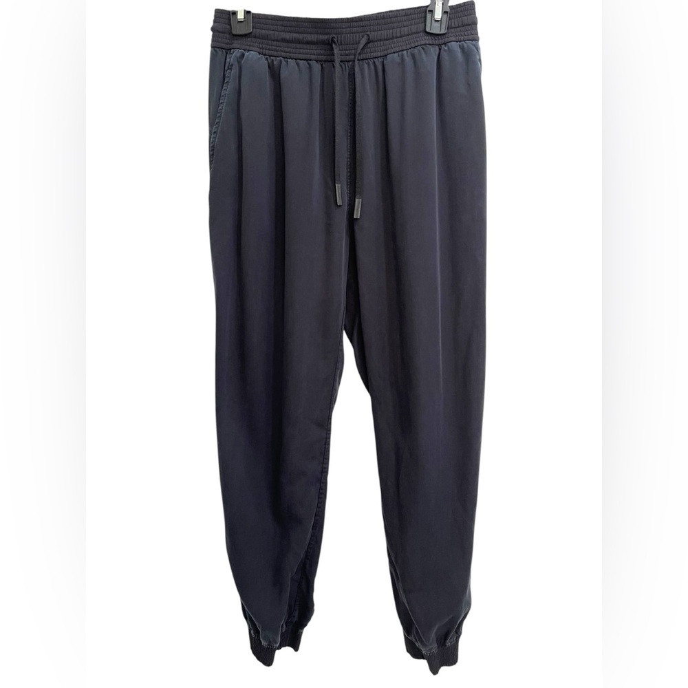 Lululemon Black Tencel Jogger Pants Draw String Pockets Size 6